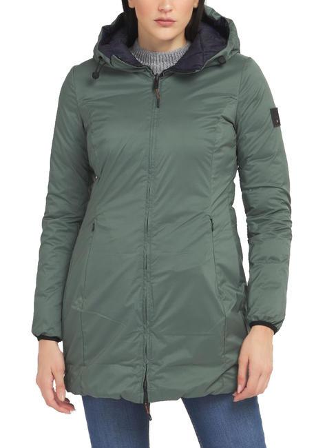 DEKKER BARIO NY DOUBLE Double-sided down jacket with hood dark forest - graphite blue - Women's down jackets