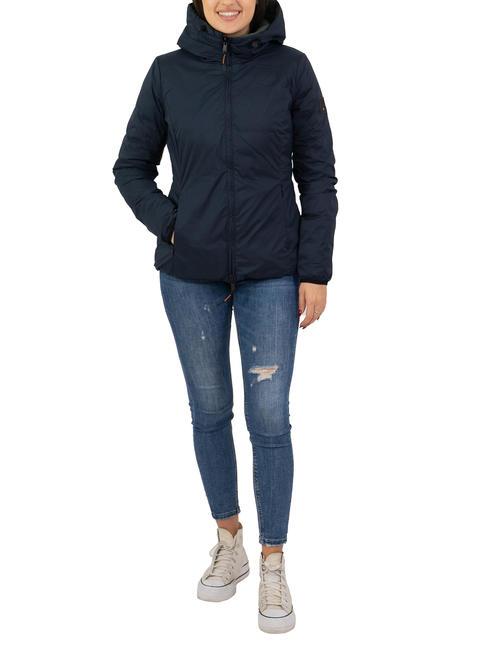 DEKKER SCIRE NY DOUBLE Double-sided down jacket with hood graphite blue - dark forest - Women's down jackets