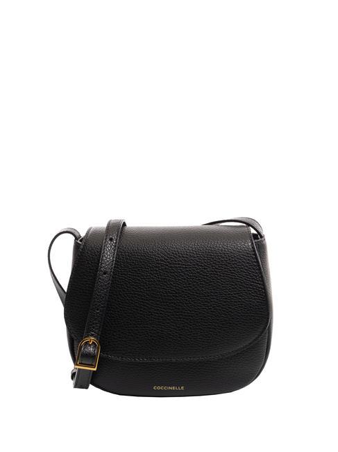 COCCINELLE CHERRY Mini leather shoulder bag Black - Women’s Bags