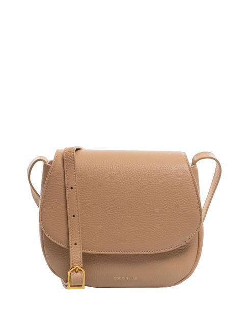 COCCINELLE CHERRY Mini leather shoulder bag toasted - Women’s Bags
