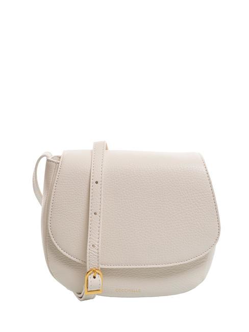 COCCINELLE CHERRY Mini leather shoulder bag coconut milk - Women’s Bags