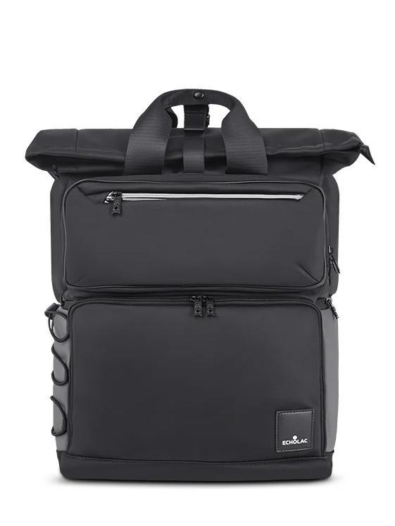 Echolac Traverse Rolltop Backpack For 15.6 Laptop Black Buy At Outlet Prices