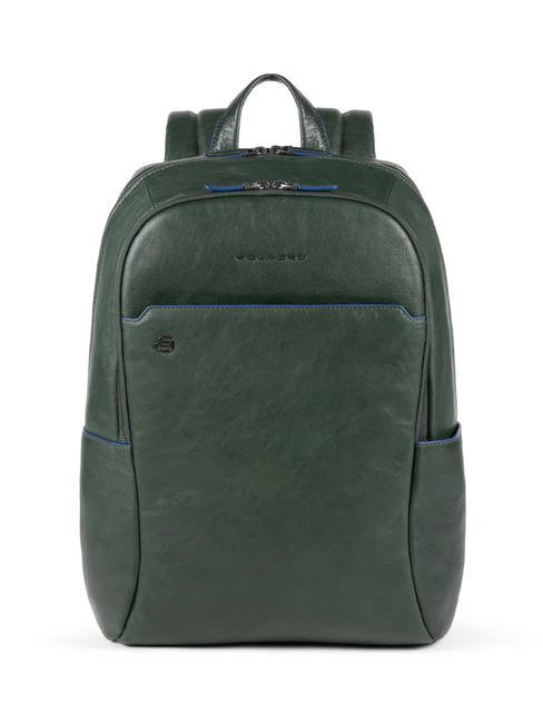 PIQUADRO BLUE SQUARE SPECIAL Leather backpack for PC 15.6 " GREEN - Laptop backpacks
