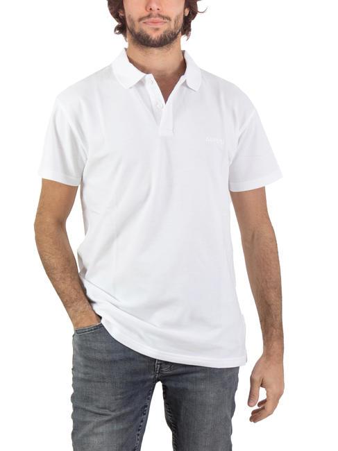 ASPESI BASIC Short sleeve stretch polo shirt white - Polo shirt