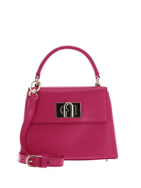 FURLA 1927 Handbag, with shoulder strap, in leather pop pink - Women’s Bags