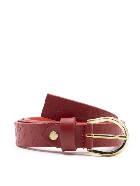ROCCOBAROCCO EMBOSSED Leather belt red - Belts