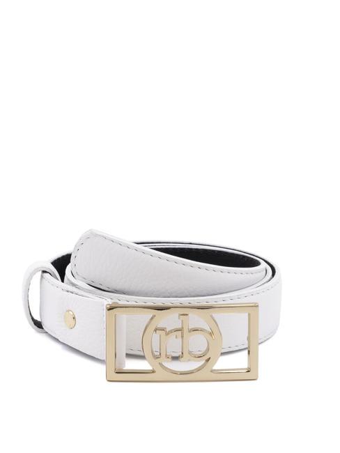 ROCCOBAROCCO RB SQUARE Leather belt White - Belts