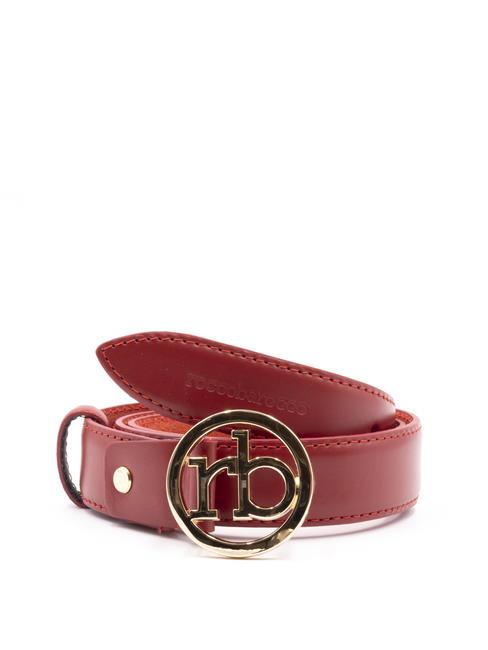 ROCCOBAROCCO RB GOLD Leather belt red - Belts