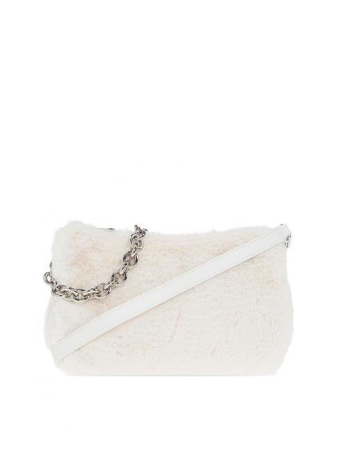 FURLA MOON Shoulder bag with shoulder strap white cotton - Women’s Bags