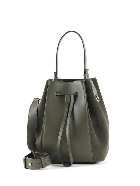 FURLA MIASTELLA Leather bucket bag with shoulder strap SAGE c - Women’s Bags