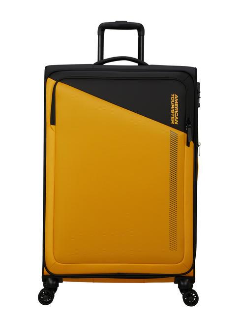 AMERICAN TOURISTER DARING DASH Large expandable trolley black/yellow - Semi-rigid Trolley Cases