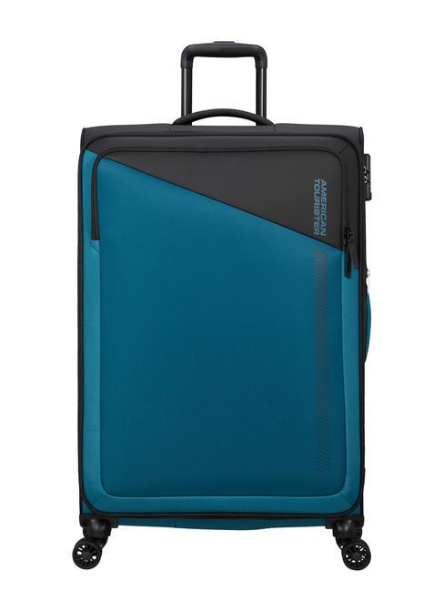 AMERICAN TOURISTER DARING DASH Large expandable trolley black blue - Semi-rigid Trolley Cases