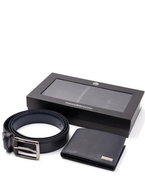 ROCCOBAROCCO GIFT BOX Belt + Leather Wallet black - Men’s Wallets