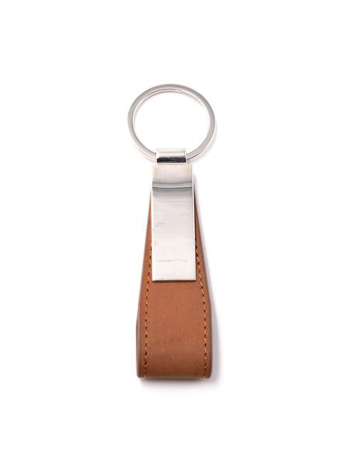 ROCCOBAROCCO IRON Leather key ring tan - Key holders