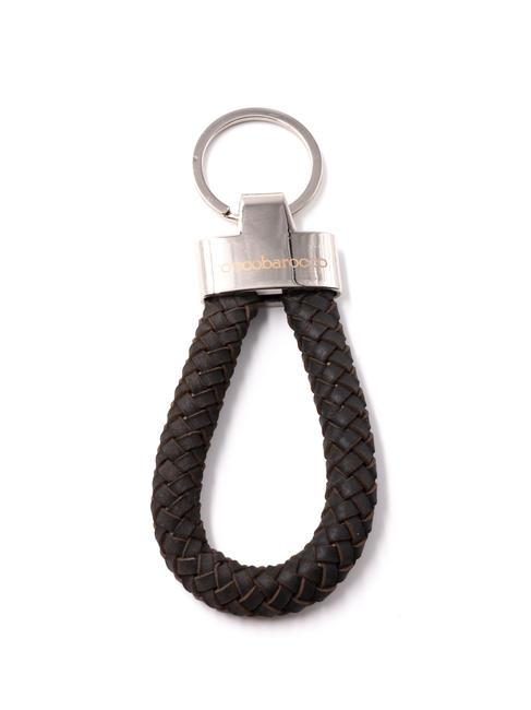 ROCCOBAROCCO RB Key ring with leather charm dark brown - Key holders
