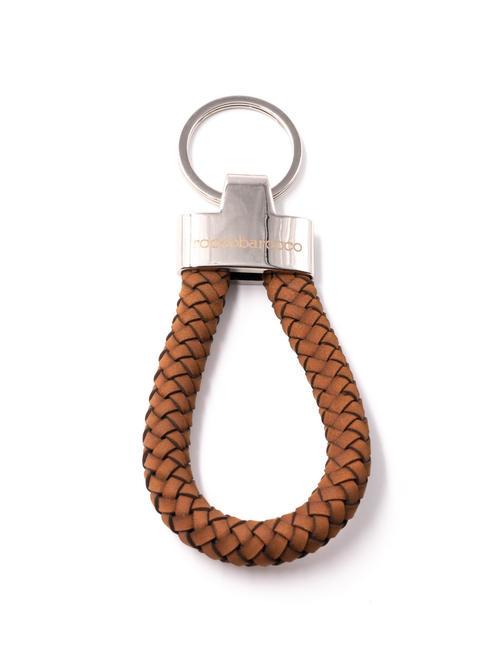 ROCCOBAROCCO RB Key ring with leather charm tan - Key holders