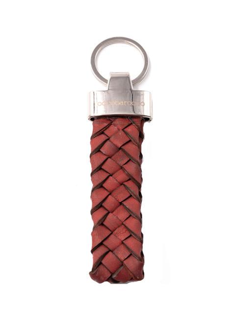 ROCCOBAROCCO INTRECCIO Leather key ring red - Key holders