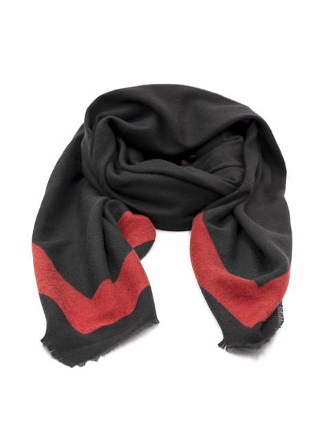 ROCCOBAROCCO BICOLOR  Scarf black red - Scarves