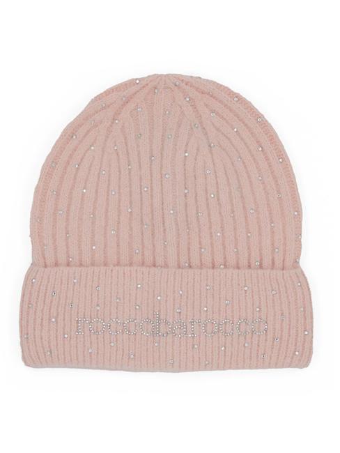 ROCCOBAROCCO SHINE Beanie with rhinestones pink - Hats
