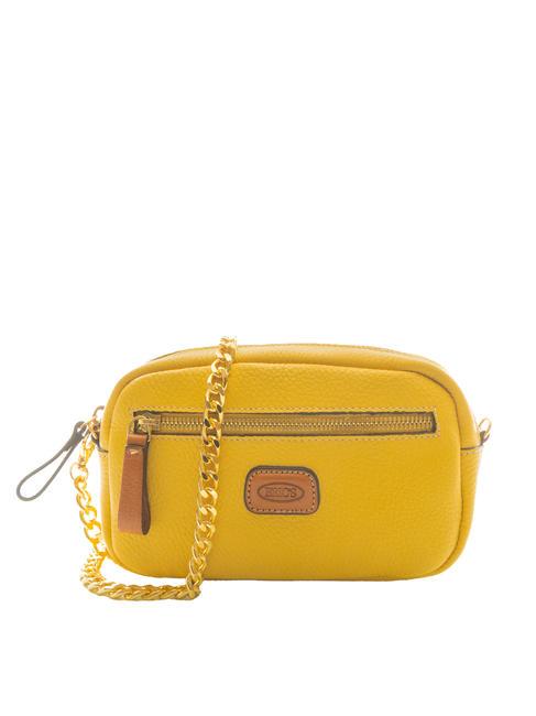 BRIC’S Duomo Leather mini bag with shoulder strap pineapple - Women’s Bags