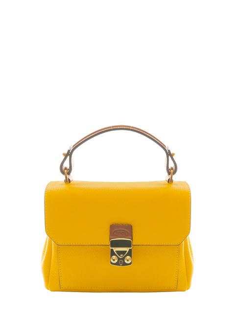 BRIC’S DUOMO Mini handbag with shoulder strap, in leather Sun - Women’s Bags