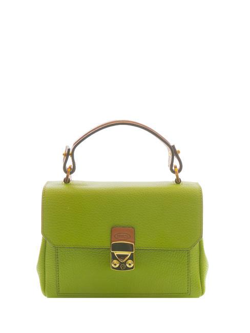 BRIC’S DUOMO Mini handbag with shoulder strap, in leather pistachio - Women’s Bags