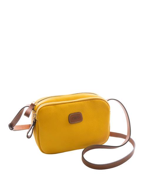 BRIC’S DUOMO Leather shoulder camera bag Sun - Women’s Bags