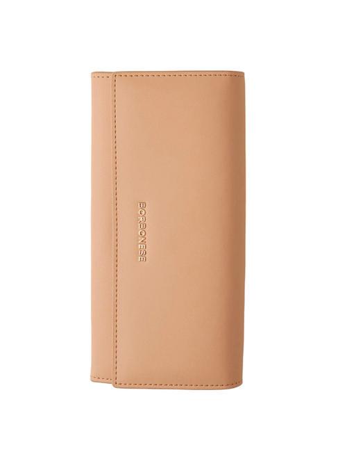 BORBONESE LETTERING Leather wallet cookie - Women’s Wallets
