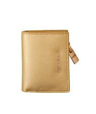 BORBONESE LETTERING Compact leather wallet gold - Women&rsquo;s Wallets - 1