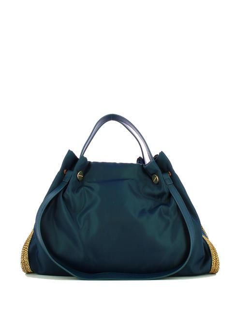 BORBONESE NEW ORBIT NYLON Double handle bag prussian blue/op natural - Women’s Bags