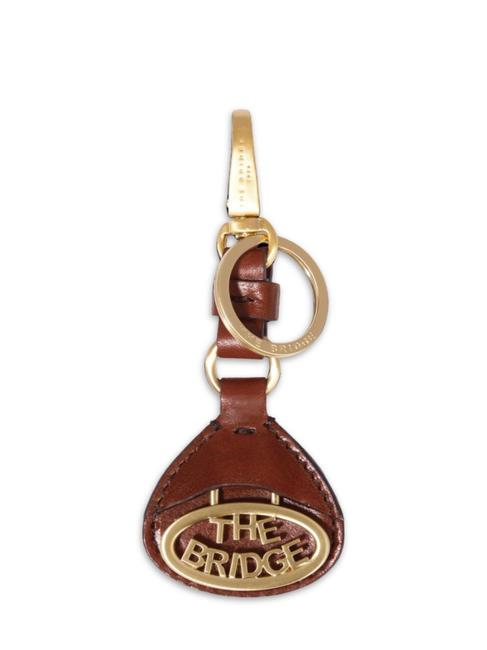 THE BRIDGE DUCCIO Key ring with leather charm BROWN - Key holders