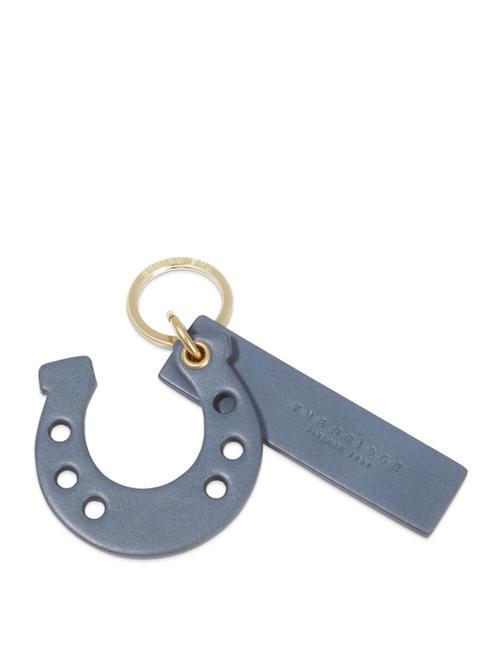 THE BRIDGE DUCCIO  Horseshoe key ring cerulean with gold abb - Key holders