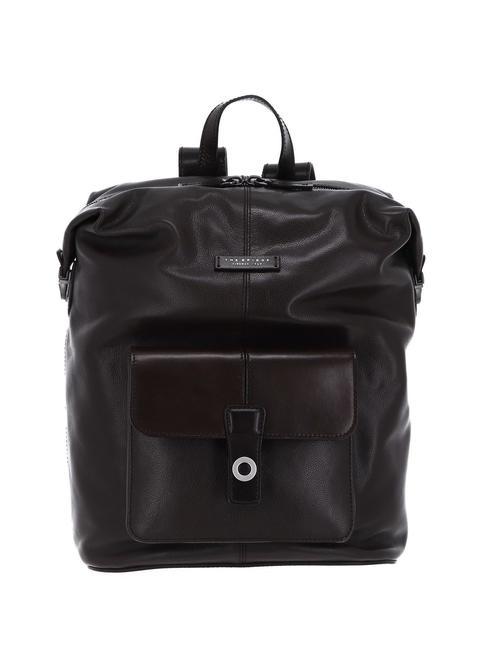 THE BRIDGE BIAGIO Leather backpack chestnut abb. ruthenium white - Laptop backpacks