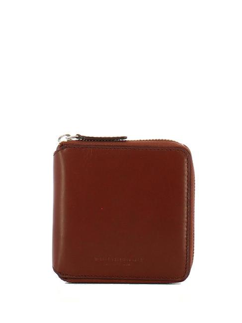 THE BRIDGE PITIGLIANO Leather wallet Brown / Palladium - Men’s Wallets