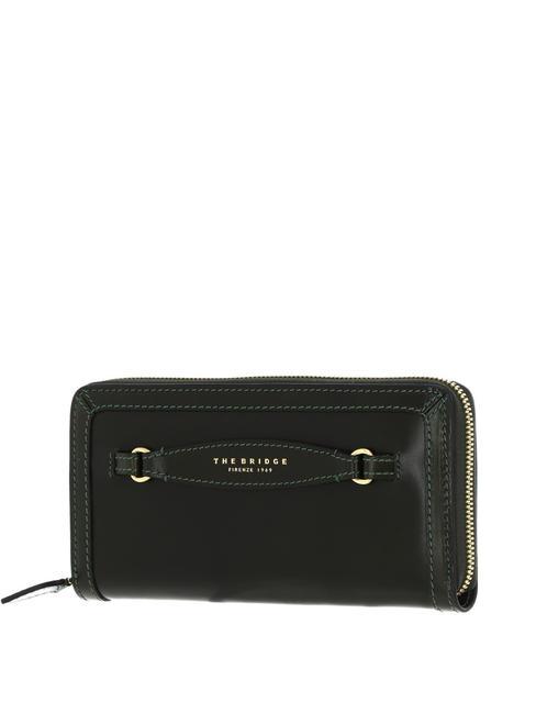 THE BRIDGE BETTINA Large zip around leather wallet tirolo abb. gold - Women’s Wallets
