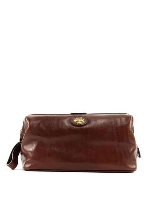 THE BRIDGE STOVIA Leather beauty BROWN - Beauty Case
