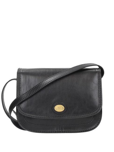 THE BRIDGE STORY Shoulder postina, in leather Black Gold - Women’s Bags