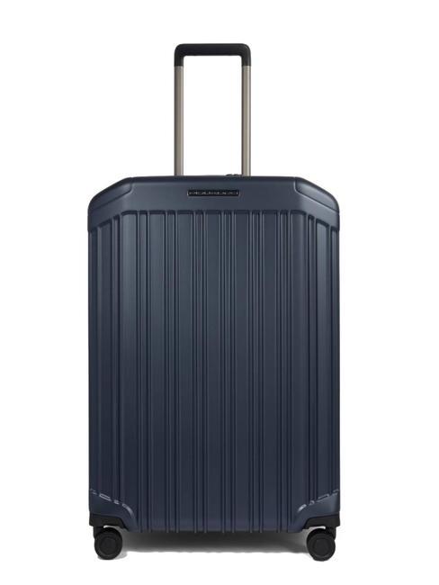 PIQUADRO PQ-LIGHT Medium expandable trolley blue - Rigid Trolley Cases