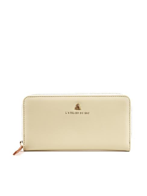 L'ATELIER DU SAC NOTTING HILL Large zip around wallet sage/tan - Women’s Wallets