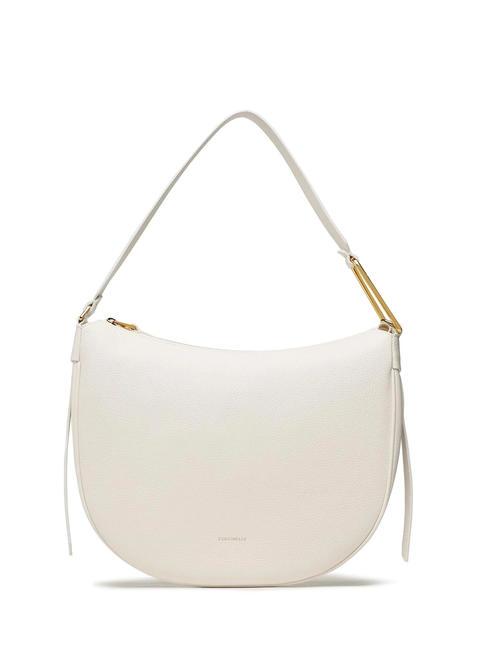 COCCINELLE PRISCILLA Shoulder bag, in leather coconut milk - Women’s Bags