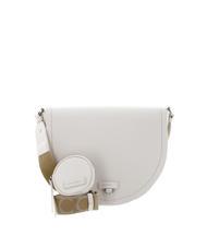 COCCINELLE BLAIRE RIBBON Leather bag with flap and pouch coconut milk - Women&rsquo;s Bags - 1
