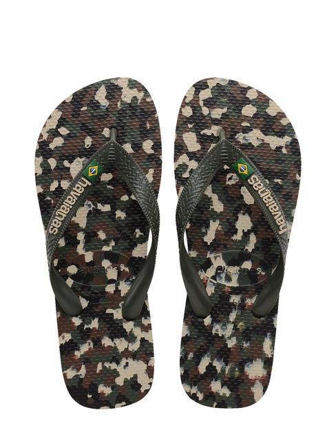 HAVAIANAS BRASIL TECH II Flip flops olivegreen - Men’s shoes