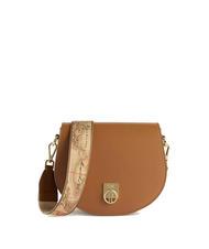ALVIERO MARTINI PRIMA CLASSE GEO SUMMER BREEZE Round leather shoulder bag TOBACCO - Women&rsquo;s Bags - 1