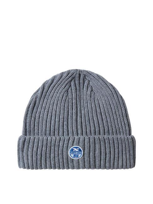 NORTH SAILS BASIC Ribbed hat with cuff medium gray melange - Hats