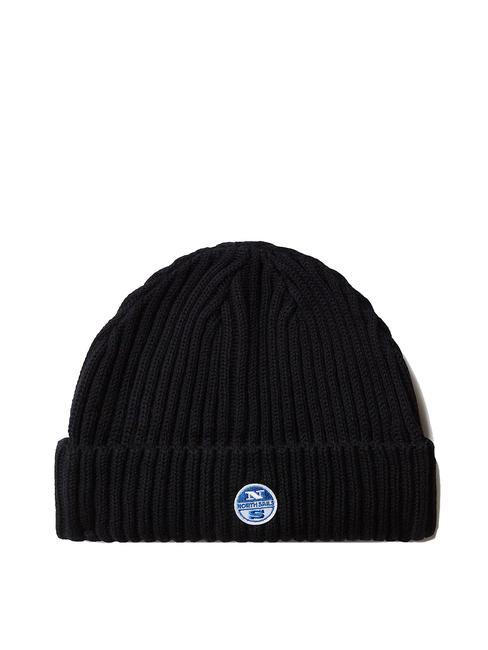 NORTH SAILS BASIC Ribbed hat with cuff black - Hats