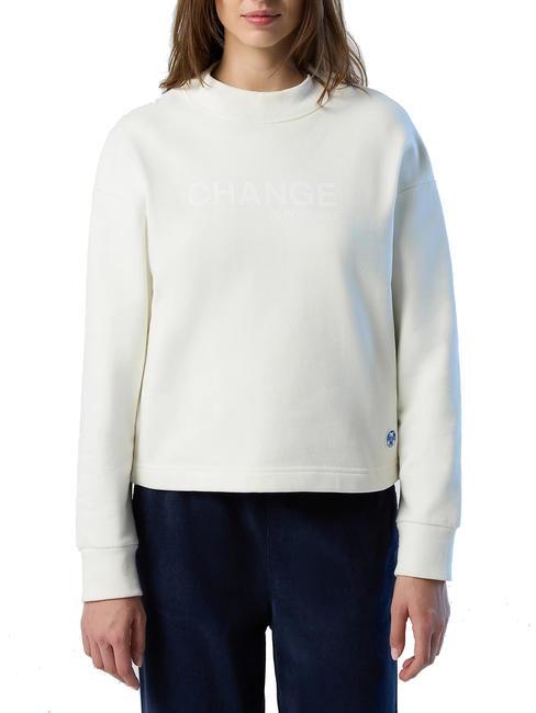 NORTH SAILS CHANGE IS POSSIBLE Cotton sweatshirt Marshmallow - Women's Sweatshirts