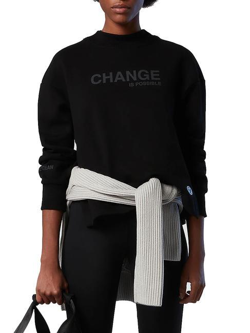 NORTH SAILS CHANGE IS POSSIBLE Cotton sweatshirt black - Women's Sweatshirts