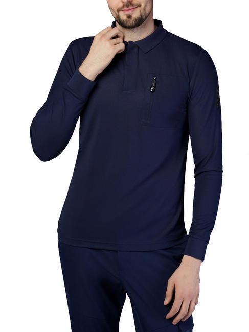 NORTH SAILS MASERATI Long sleeve polo shirt navy blue - Polo shirt