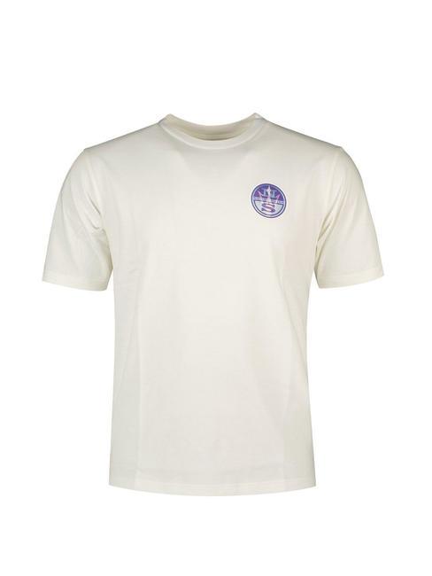 NORTH SAILS MASERATI Iridescent logo cotton t-shirt white - T-shirt