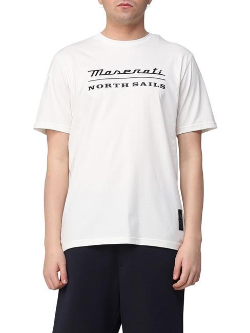 NORTH SAILS MASERATI Maxi print cotton T-shirt white - T-shirt